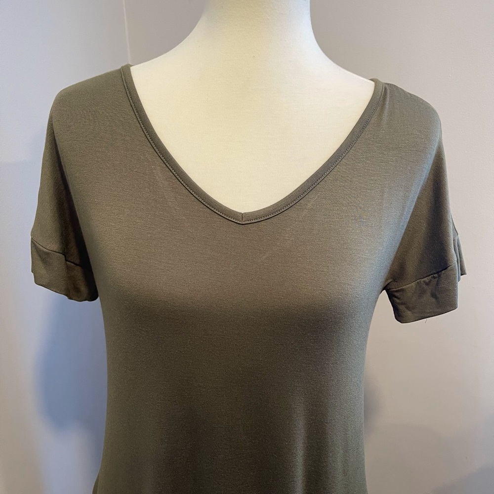 Short sleeve stretchy long comfortable summer dress